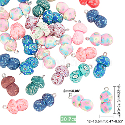 Handmade Polymer Clay Pendants&nbsp;CLAY-CA0001-23