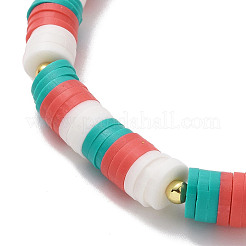 3Pcs 3 Styles Polymer Clay Heishi Surfer Stretch Bracelets Set&nbsp;BJEW-TA00262