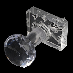 Clear Acrylic Soap Stamps with Handle&nbsp;DIY-XCP0002-91E
