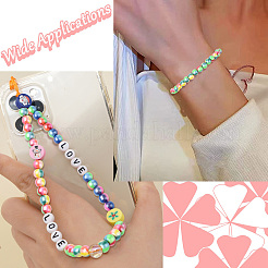 3 Strands Handmade Polymer Clay Beads Strands&nbsp;CLAY-CJ0002-01
