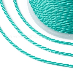 Round Waxed Polyester Cord&nbsp;X-YC-G006-01-1.0mm-25