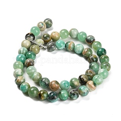 Natural Green Line Jasper  Beads Strands&nbsp;X-G-B128-A03-03