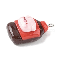Cute Pin Theme Opaque Resin Pendants&nbsp;RESI-V005-007A