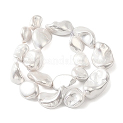 Electroplated Shell Pearl Beads Strands&nbsp;BSHE-A001-01C