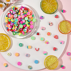 350Pcs Fruit Handmade Polymer Clay Beads&nbsp;CLAY-PA0001-05