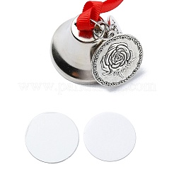 Alloy Sublimation Printing Round Ornament&nbsp;HJEW-JM02216
