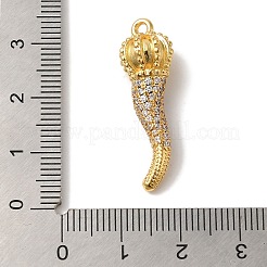 Rack Plating Brass Micro Pave Cubic Zirconia Pendant&nbsp;KK-A229-03E-G