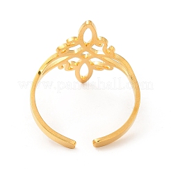 304 Stainless Steel Sailor's Knot Open Cuff Ring&nbsp;RJEW-F128-01G