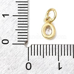 Brass Cubic Zirconia Charms&nbsp;KK-G554-02A-01
