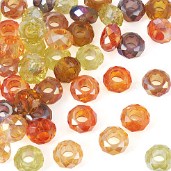 56Pcs 8 Colors Yellow Color Theme Glass European Beads&nbsp;GPDL-TA0001-12A