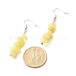 Natural & Synthetic Mixed Stone Chip Beads Dangle Earrings&nbsp;EJEW-JE04649