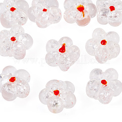 10Pcs Transparent Handmade Bumpy Lampwork Beads&nbsp;LAMP-TADJ0001-48F