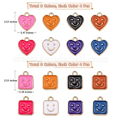 64Pcs 16 Style Alloy Enamel Charms&nbsp;ENAM-SZ0002-56