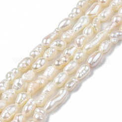 Natural Cultured Freshwater Pearl Beads Strands&nbsp;X-PEAR-N012-02F