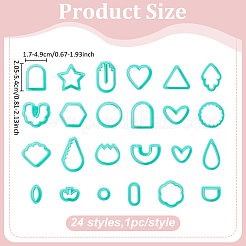 24Pcs Plastic Molds&nbsp;DIY-ME0002-44