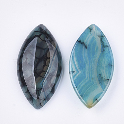 Natural Dragon Veins Agate Cabochons&nbsp;G-S349-24D