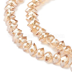 Electroplate Glass Beads Strands&nbsp;GLAA-A001-02A-PL04