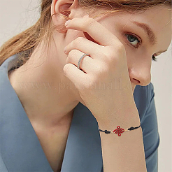 20Pcs Black Waxed Polyester Cord Braided Bracelet Making&nbsp;AJEW-YW00002-01
