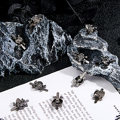 20Pcs Skull Alloy Decorative Brads&nbsp;FIND-FH0011-82B