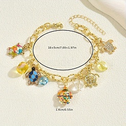 Summer Alloy Micro Pave Cubic Zirconia Charm Bracelets&nbsp;JM8807