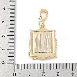 Brass Enamel Pendants&nbsp;KK-U043-12G-01