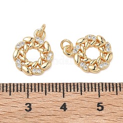 SHEGRACE Brass Clear Cubic Zirconia Charms&nbsp;XGRQ3K932-530G