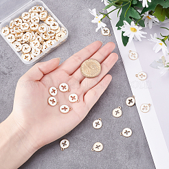 Light Gold Plated Alloy Enamel Pendants&nbsp;ENAM-AR0001-16