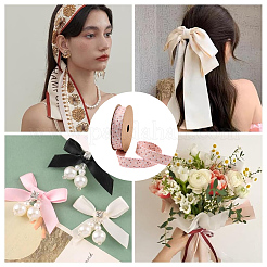 1 Roll Flower Printed Polyester Ribbons&nbsp;SRIB-CY0001-11