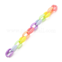 Imitation Jelly Handmade Acrylic Cable Chains&nbsp;AJEW-JB00773