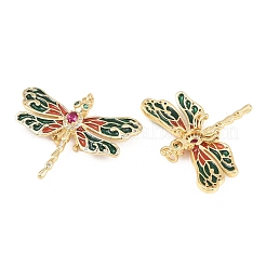 Autumn Theme Brass Micro Pave Cubic Zirconia Pendants&nbsp;ZIRC-L100-003G