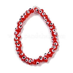 Handmade Evil Eye Lampwork Beads Strands&nbsp;LAMP-A007-02A-05