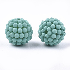Rubberized Style Acrylic Beads&nbsp;MACR-T022-02B