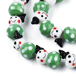 Handmade Lampwork Beads Strands&nbsp;LAMP-N021-43E