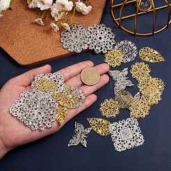 100 Pcs 10 Styles Iron Links&nbsp;IFIN-SZ0001-009