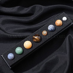Natural Gemstone Eight Planets of the Solar System Display Decorations&nbsp;G-F734-13