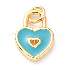 Brass Enamel Pendants&nbsp;KK-M218-11-RS