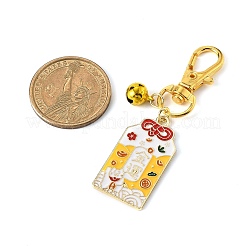 Rectangle Amulet Alloy Enamel Pendant Decorations&nbsp;HJEW-JM02991