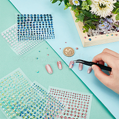 10 Sheets 5 Colors Self Adhesive Acrylic Faux Pearl stickers&nbsp;DIY-GA0004-51