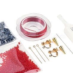 MIYUKI Seed Beads Branch Earrings Making Kits&nbsp;DIY-H165-03D