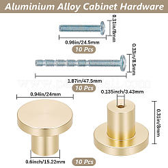 10 Sets Aluminium Alloy Cabinet Hardware&nbsp;FIND-GF0007-67G