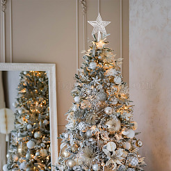 2Pcs 2 Colors Christmas Plastic Big Pendants&nbsp;KY-TA0001-68