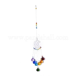 Crystals Chandelier Suncatchers Prisms Chakra Hanging Pendant&nbsp;AJEW-Q142-02