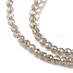 Electroplate Glass Beads Strands&nbsp;EGLA-H107-01A-PL03