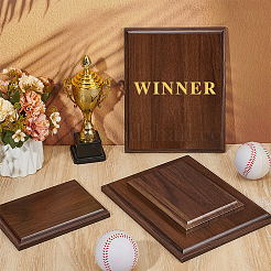 4Pcs 2 Styles Unfinished Wood Medal Plaque&nbsp;WOOD-OC0004-39