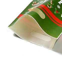 50Pcs Merry Christmas Printed OPP Cellophane Packaging Bags with Die Hole Handle&nbsp;LS-ABAG-C013-05
