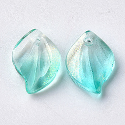 Transparent Spray Painted Glass Pendants&nbsp;LS-GLAA-S054-001B-04