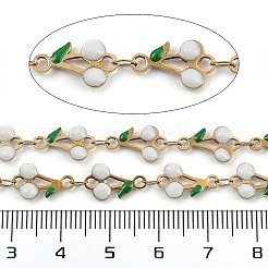 Ion Plating(IP) 304 Stainless Steel Enamel Cherry Link Chains&nbsp;CHS-Z003-01G-05