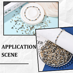 2400Pcs 4 Colors Round CCB Plastic Spacer Beads&nbsp;CCB-PA0001-05B