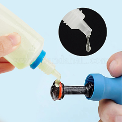 6 Sets 6 Colors Plastic Empty Dropper Bottle for Liquid&nbsp;TOOL-BC0002-29
