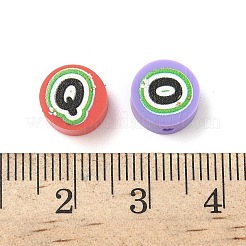 Printed Handmade Polymer Clay Beads&nbsp;CLAY-I016-07